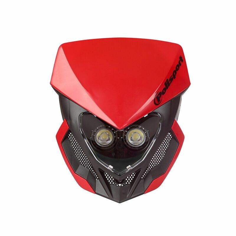 POLISPORT Lookos Evo Headlight Red/Black