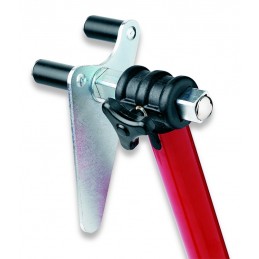 BIKE LIFT Red Universal Front Stand With Roller Adaptors