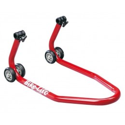 BIKE LIFT Red Universal Front Stand With Roller Adaptors