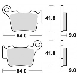 BRAKING Off-Road/ATV Sintered Metal Brake pads - 891CM44