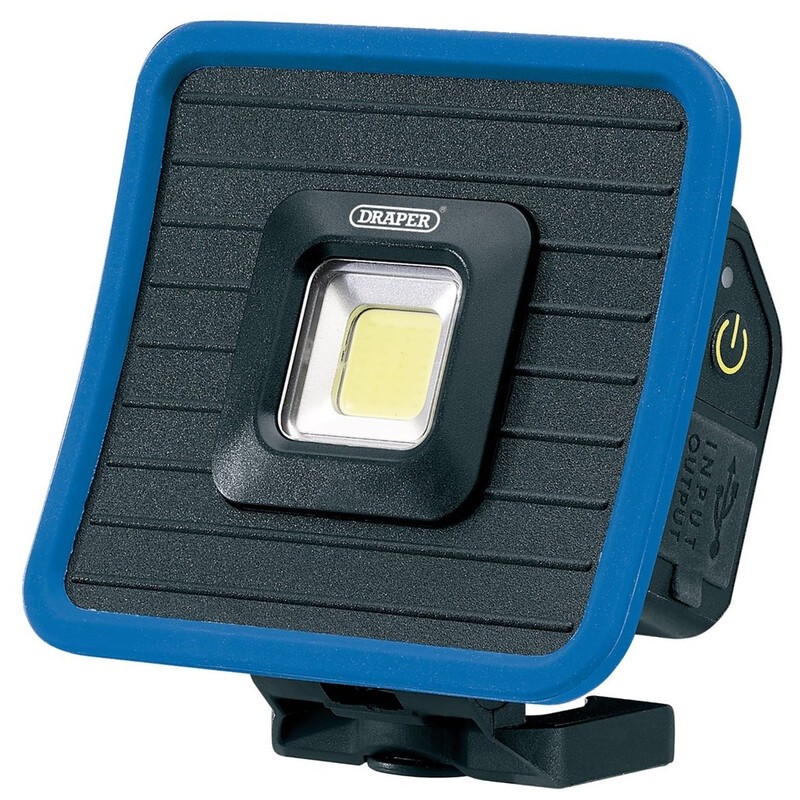 DRAPER LED Rechargeable Mini Flood Light and Power Bank