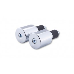 SHIN YO Bar End Weights, Chrome-Plated Steel, 206 g For Steel Handlebars