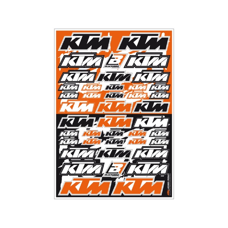 BLACKBIRD PVC Stickers Sheet - KTM