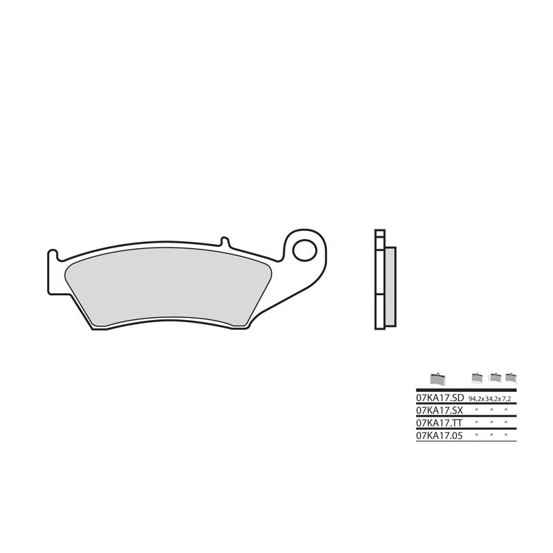 BREMBO Street Sintered Metal Brake pads - 07KA17LA