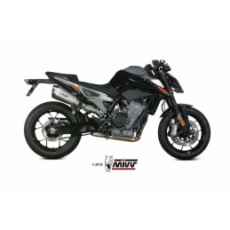 MIVV Delta Race Muffler Stainless Steel/Carbon End Cap KTM Duke 790