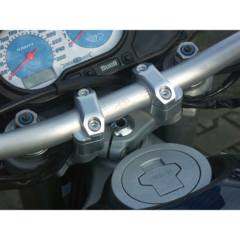 LSL Bar Mounts For Buell XB9S, XBS '02-07, Handlebar Conversion Ø22mm TO Ø28,6mm