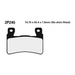 NISSIN Street /Off-Road Sintered Metal Brake pads - 2P-245ST