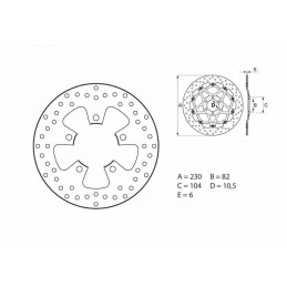 BREMBO Serie Oro Round Fixed Brake Disc