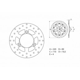 BREMBO Serie Oro Round Fixed Brake Disc