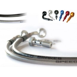 SPEEDBRAKES Aviation Brake Hose Stainless Steel/Silver Banjo