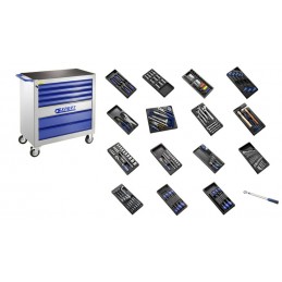 EXPERT XL Roller Cabinet with 250 Tools - 7 Drawers
