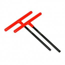 RFX Pro T-Bar Set (Black/Orange) Standard Reach with Rubber Handle - KTM & Husqvarna 6mm/T45