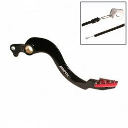 RFX Pro ST Rear Brake Lever (Hard Anodised Black/Red) - Honda CRF250 /450