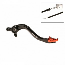 RFX Pro ST Rear Brake Lever (Hard Anodised Black/Orange)