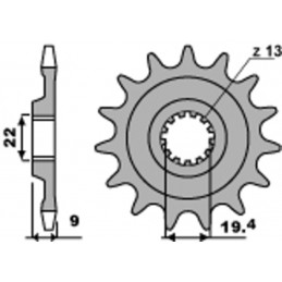 PBR Steel Standard Front Sprocket 2259 - 520