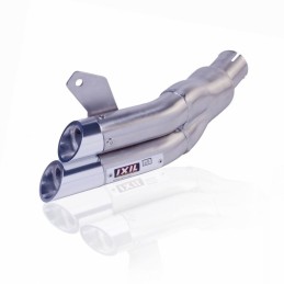 IXIL Dual Hyperlow L2X Silencer Stainless Steel / Aluminium polished - Aprilia CR125 - XA0319V