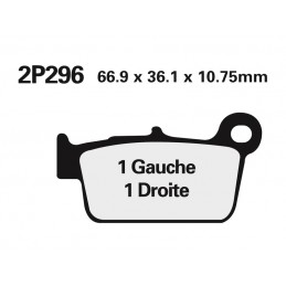 NISSIN Street /Off-Road Sintered Metal Brake pads - 2P-296ST-MX