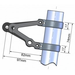 LSL Headlamp Bracket WithØ53 Indicator Inserts