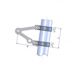 LSL Headlight Bracket Ø 43 Without Indicator Holder