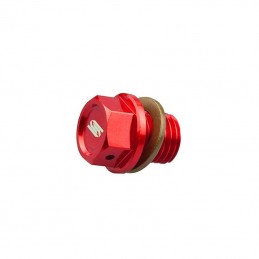 SCAR Magnetic Oil Drain Plug Red