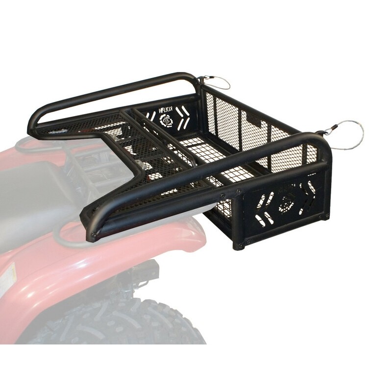 Kolpin Collapsible Rear Drop Rack Black