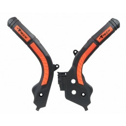 RACETECH Bi-material Frame Guard Black/Orange