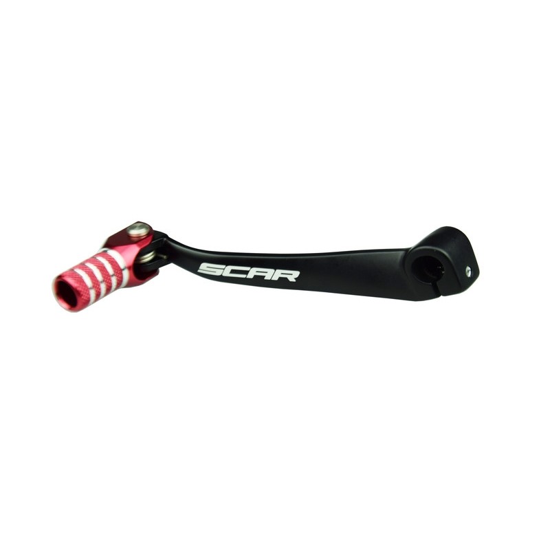 SCAR Shift Lever Matte Black/Red Endpiece