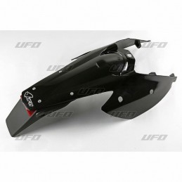 UFO Rear Fender + License Plate Holder /w Light Black KTM EXC