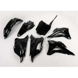 UFO Plastic Kit Black Kawasaki KX85