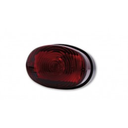SHIN YO Oval Universal Taillight, Red Glass