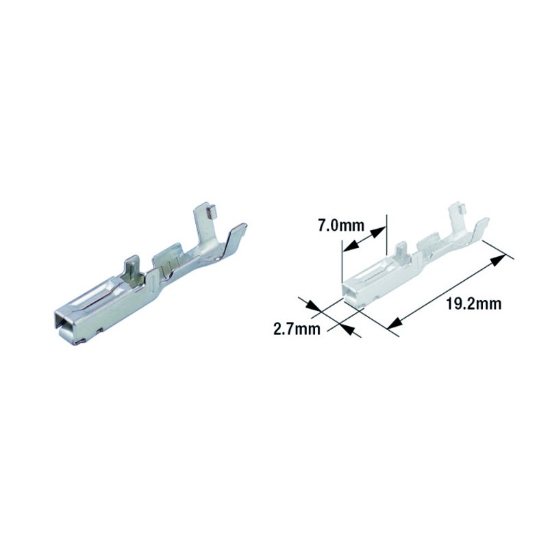 TOURMAX Electrical Female Terminal Pin Type 070 (FRY)