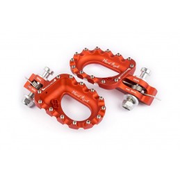 S3 Hard Rock Footrests Aluminium Orange