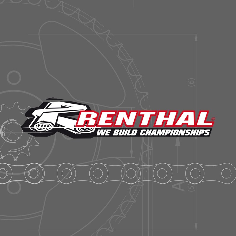 RENTHAL Chain Kit 520R1 13/52 Standard - Ultra-Light Self-Cleaning Rear Sprocket