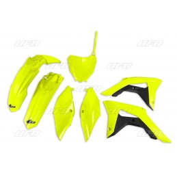 UFO Plastic Kit Neon Yellow Honda CRF450R/RX