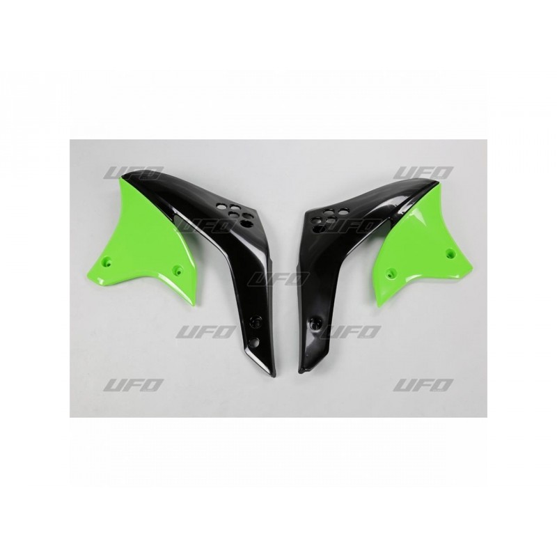 UFO Radiator Covers Green Kawasaki KX250F