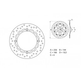 BREMBO Oro Brake Disc Round Fix