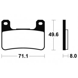 TECNIUM Brake Pads MTR306 Sintered Metal