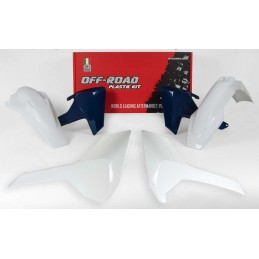 RACETECH Plastic Kit OEM Color (2017) White/Blue Husqvarna