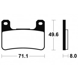 TECNIUM Professional Racing Sintered Metal Brake pads - MSR306