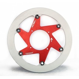 BERINGER Aeronal Cast Iron Floating Brake Disc - Red TM2LGRF