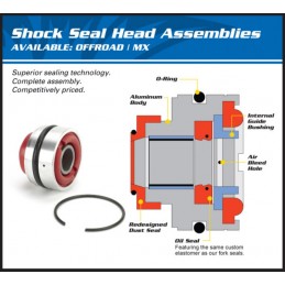 ALL BALLS Shock Absorber Rod Seal Suzuki RM125/250/Honda CR250R