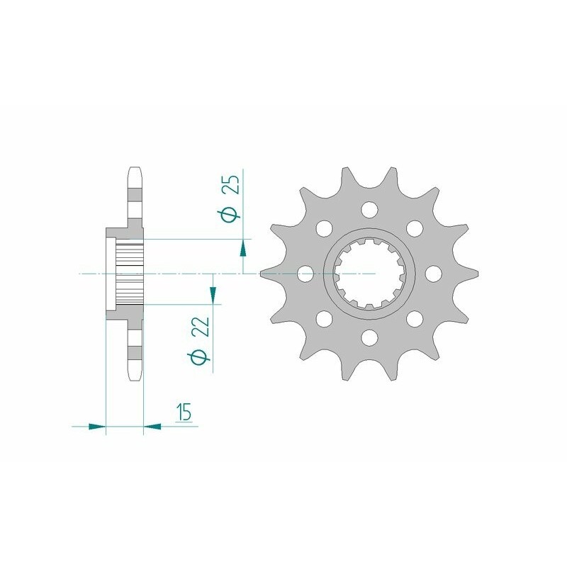 AFAM Steel Standard Front Sprocket 24509 - 520