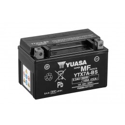 YUASA YTX7A-BS Battery Maintenance Free Delivered with Acid Pack