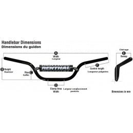 RENTHAL MX/Enduro 7/8" 971 RC Handlebar