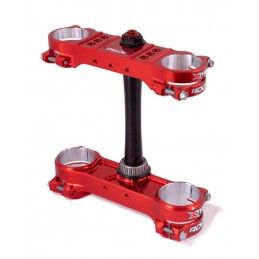 XTRIG ROCS Pro Triple Clamp Offset 20-22 mm - Red Gas Gas