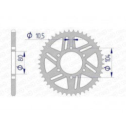 AFAM Aluminium Rear Sprocket 17606520