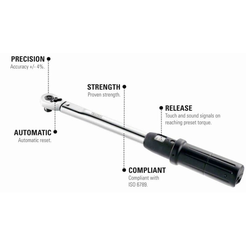 EXPERT Torque Wrench 3/8'' 10-50Nm