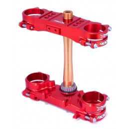 XTRIG ROCS Tech Triple Clamp Offset 22 mm - Red Honda CRF250R/450R