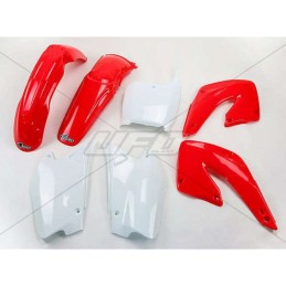 UFO Plastic Kit OEM Color Red/White Honda CR125R/250R