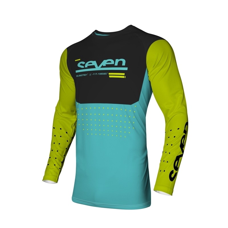 SEVEN Vox Aperture Jersey Youth - Flo Yellow/Blue